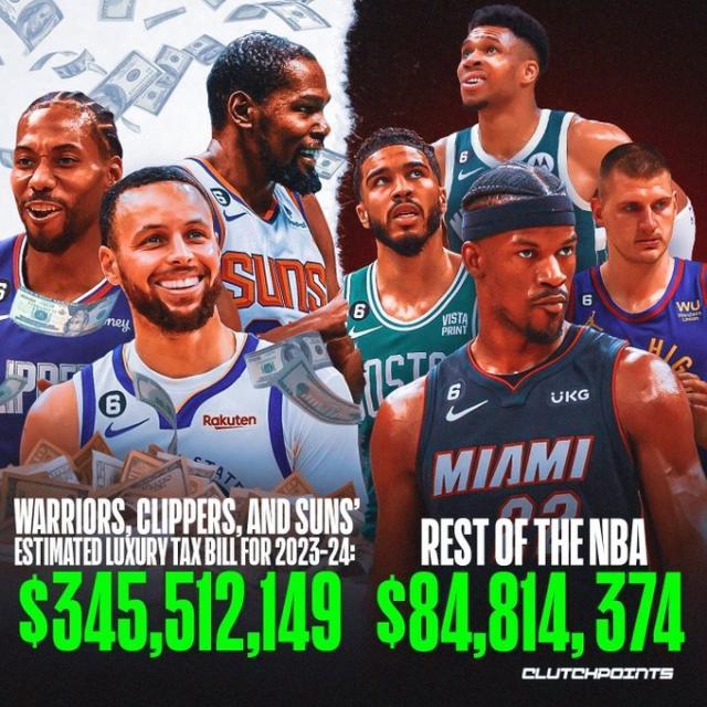 开云官网-狂野西部！勇士快艇太阳烧钱冲冠：奢侈税3.45亿